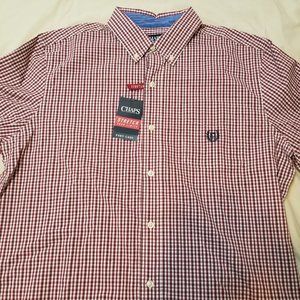 Chaps long sleeve button down shirt. NWT.